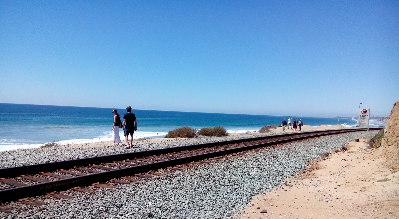 デルマービーチ　アムトラック Del Mar Beach Amtrak Coaster line